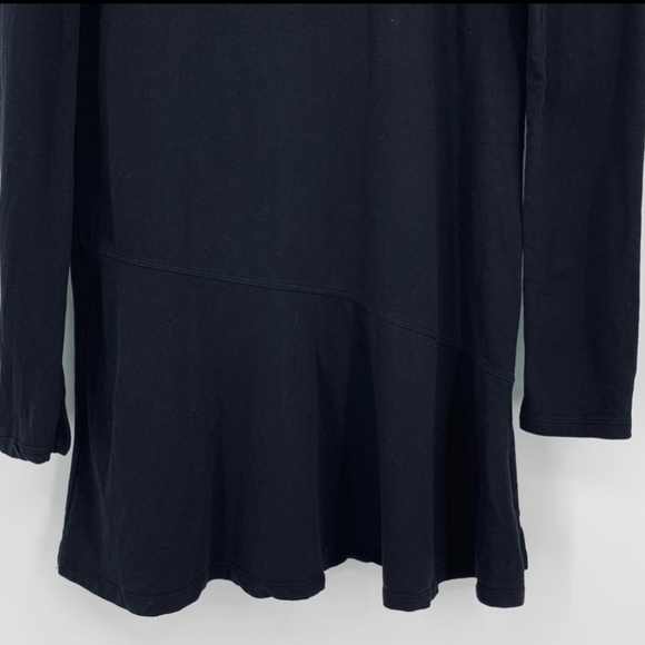 Zara Long Sleeve Black Cotton Dress or Tunic - Picture 2 of 4